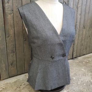 Yanzijiao Grey Vest Style Blouse